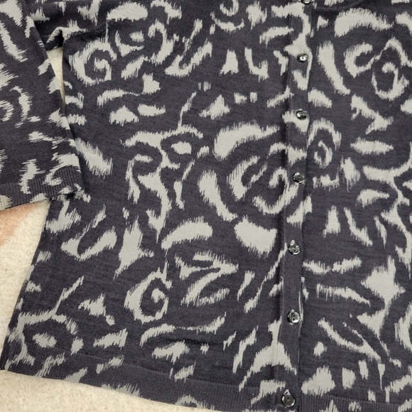 Boden cropped button-up wool cardigan size 12 - Picture 3 of 5